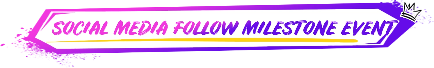 Social Media Follow Milestone Event